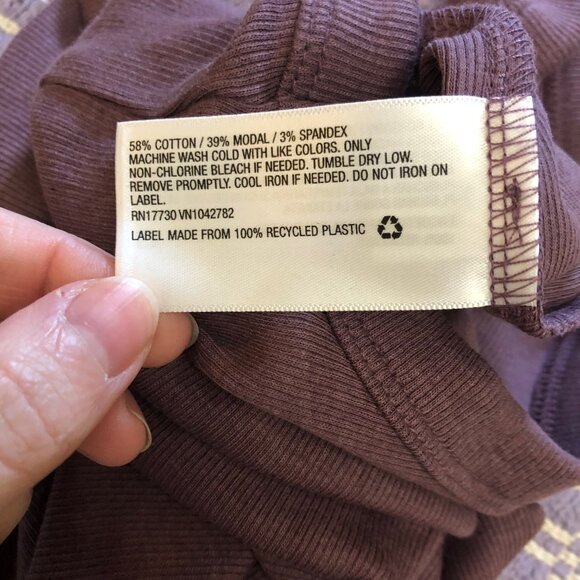 A New Day Women's Ribbed Tank Bodysuit, Purple, Small - Picture 5 of 5